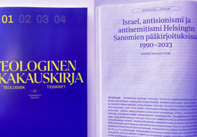 Teologisen Aikakauskirjan numero 1/2024 on antisemitismiä käsitteleville tutkimusartikkeleille omistettu tervetullut lukupaketti